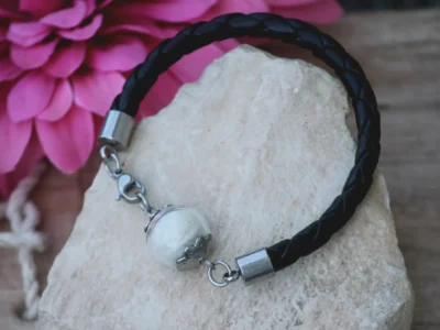 Tierhaarschmuck Armband mit Hundefell Schmuck aus Tierhaar