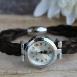 Pferdehaar Uhr rund Schmuck aus Pferdehaar Pferdehaarschmuck Pferdehaararmband mit Gravur