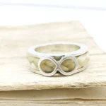 Pferdehaarschmuck Ring aus Pferdehaar Pferdehaarring Infinity Schmuck aus Pferdehaar