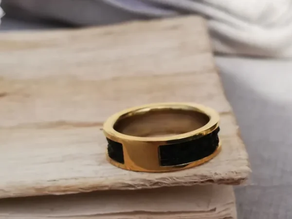 Pferdehaarschmuck Ring aus Pferdehaar Pferdehaarring gold Schmuck aus Pferdehaar