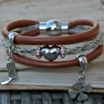 Schmuck aus Pferdehaar Pferdehaarschmuck Pferdehaararmband mit Gravur