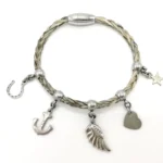 Pferdehaarschmuck Bettelarmband Pferdehaar Schmuck aus Pferdehaar