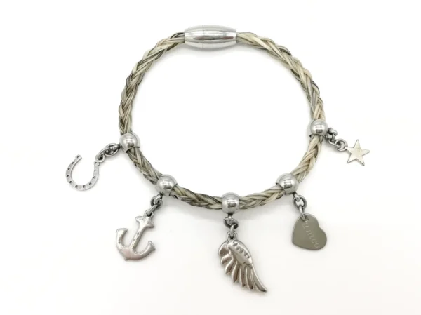 Pferdehaarschmuck Bettelarmband Pferdehaar Schmuck aus Pferdehaar